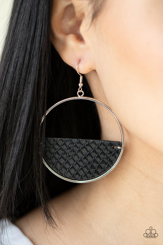 Paparazzi Accessories - Animal Aesthetic - Black earrings