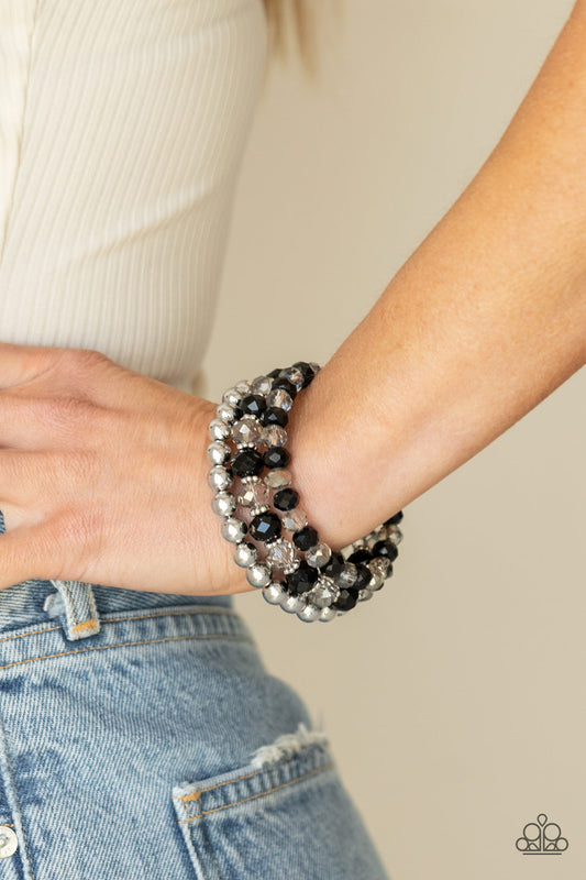 Paparazzi Accessories - Gimme Gimme - Black bracelet
