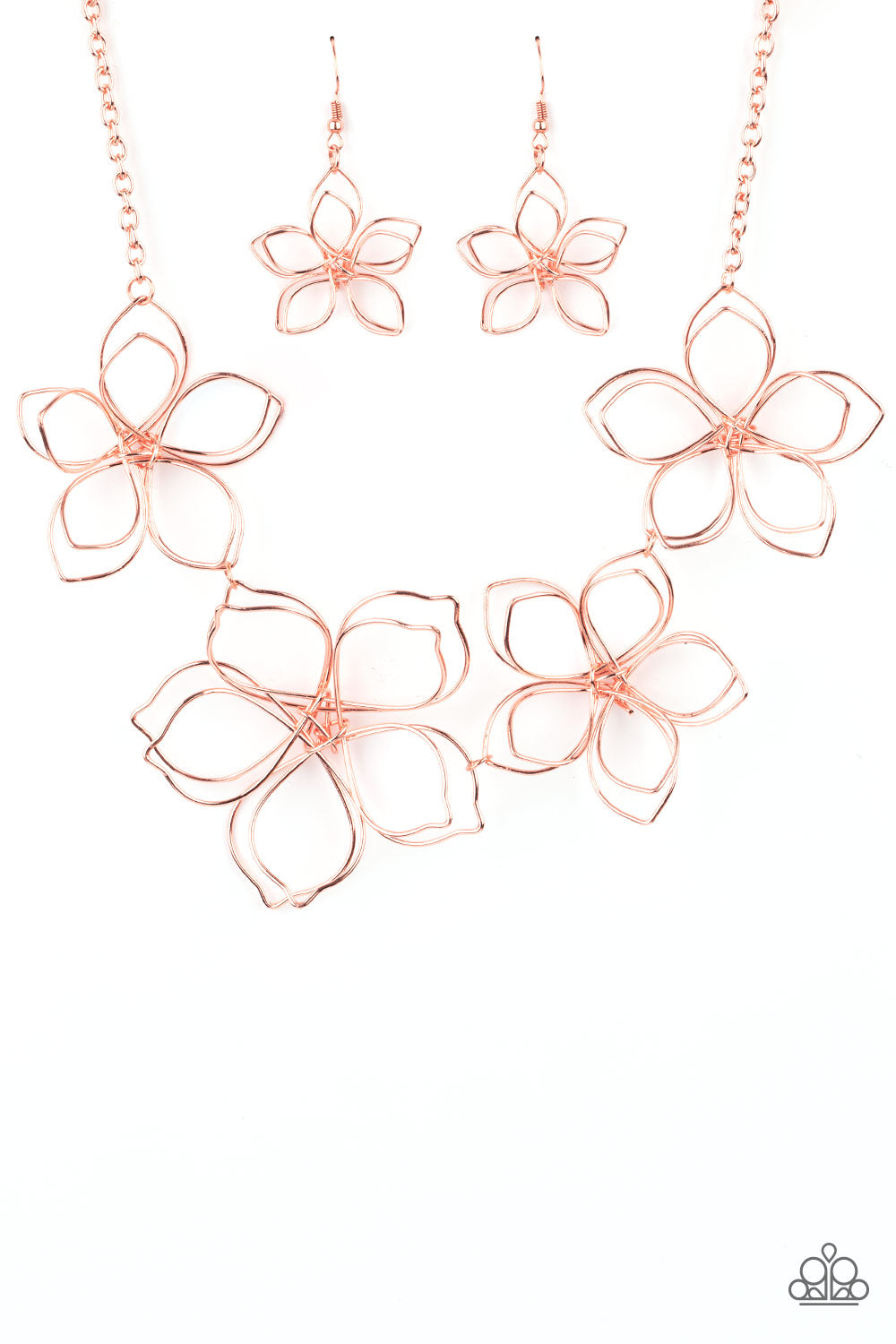 Paparazzi accessories - Flower Garden Fashionista - Copper necklace