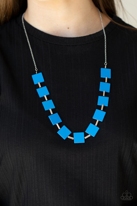 Paparazzi Acessories - Hello, Material Girl - Blue necklace