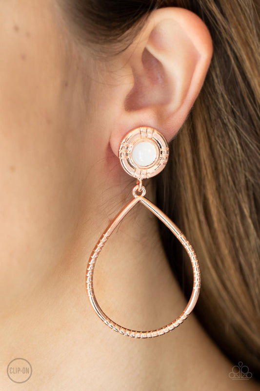 Paparazzi Accessories - Fairytale Finish - Copper earrings
