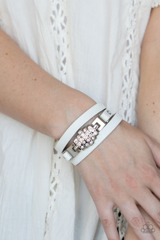 Paparazzi Accessories - Ultra Urban - White bracelet