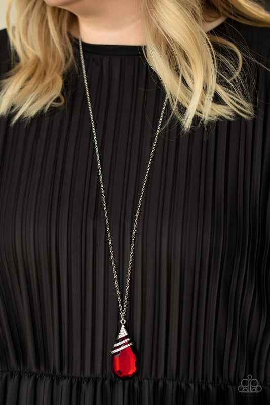Paparazzi Accessories - Demandingly Diva - Red necklace