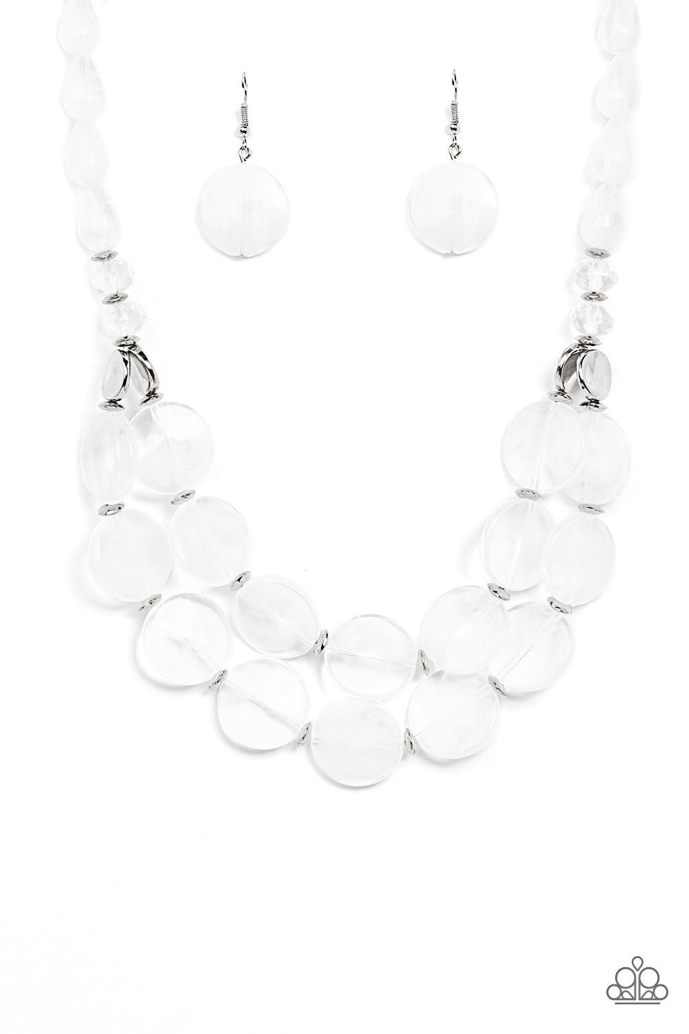 Paparazzi Accessories - Beach Day Demure - White necklace