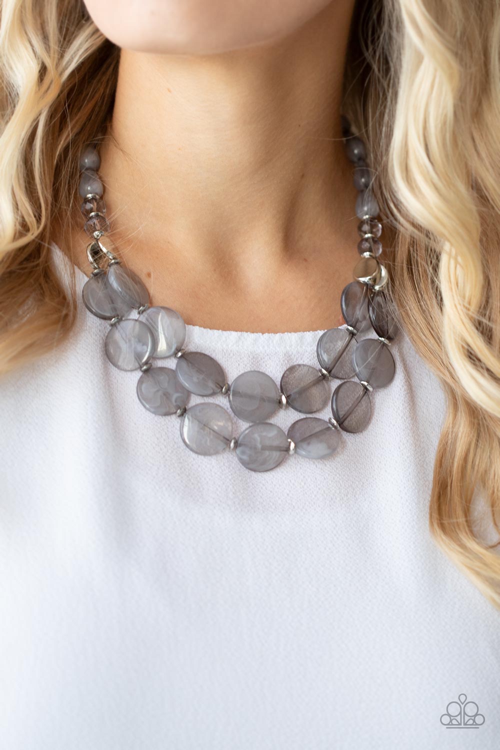 Paparazzi Accessories - Beach Day Demure - Silver necklace