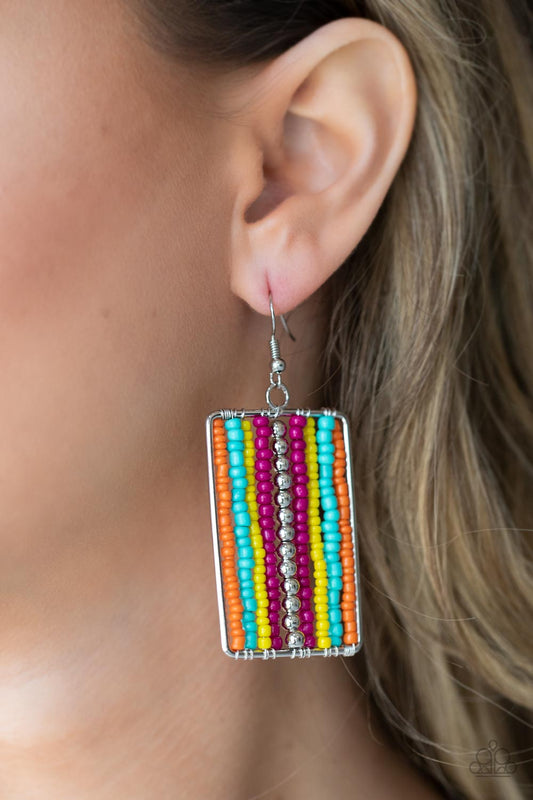 Paparazzi Accessories - Beadwork Wonder - Multi earrings