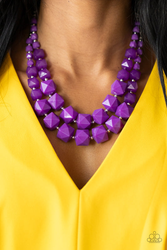Paparazzi Accessories - Summer Excursion - Purple necklace