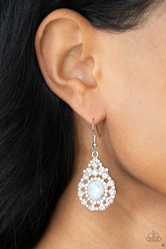 Paparazzi Accessories - Celestial Charmer  - White earrings