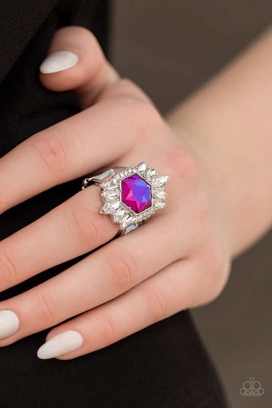 Paparazzi Accessories - Divine Intervention - Pink ring