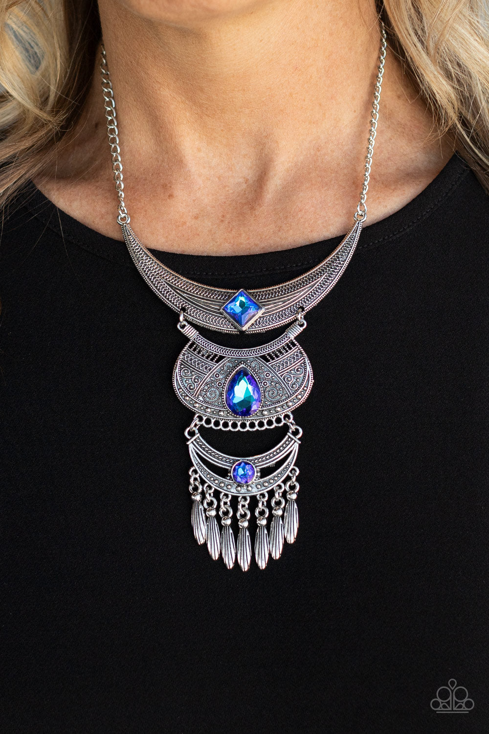 Paparazzi Accessories - Lunar Enchantment - Blue necklace