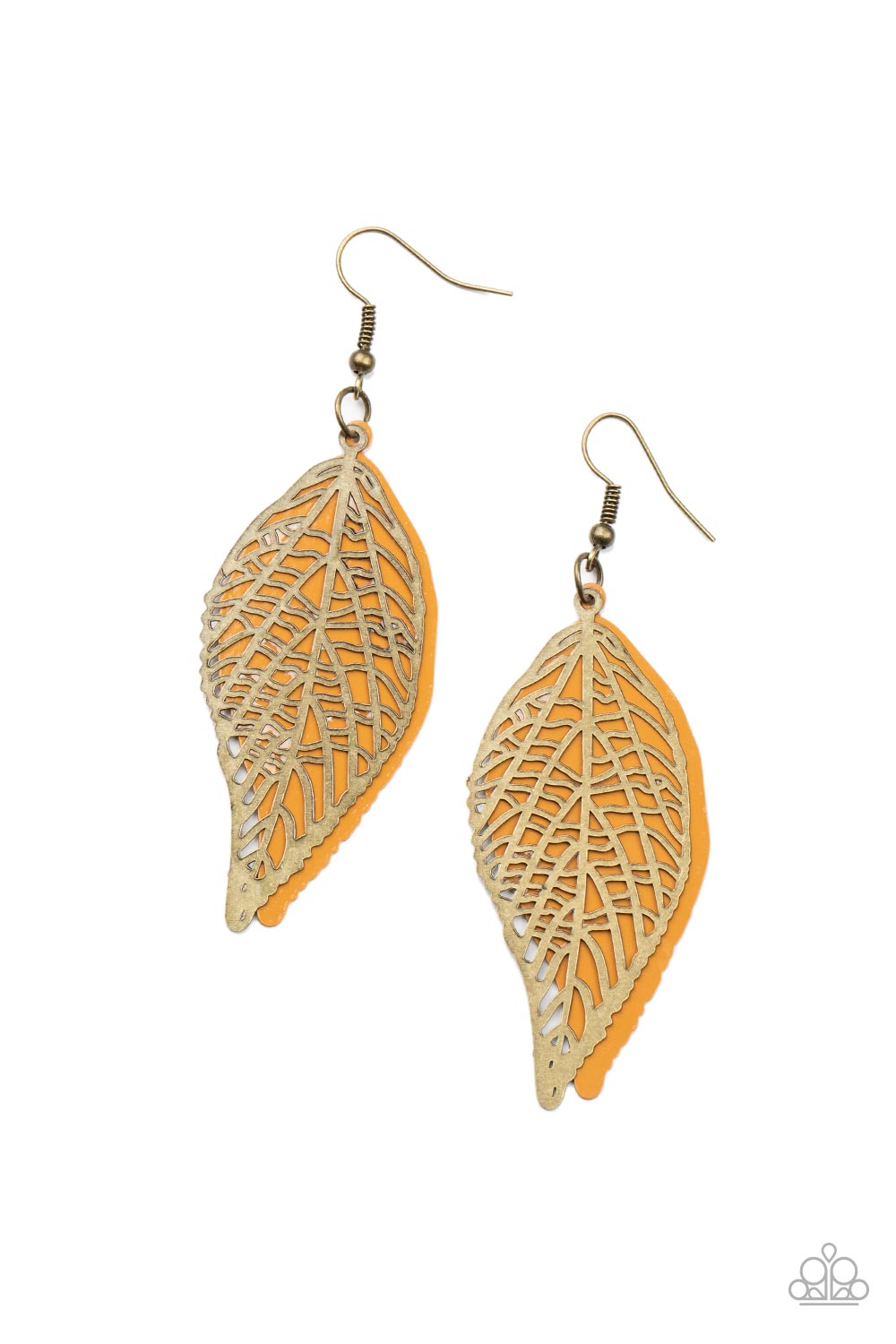 Paparazzi Accessories - Leafy Luxury - Brass earrings