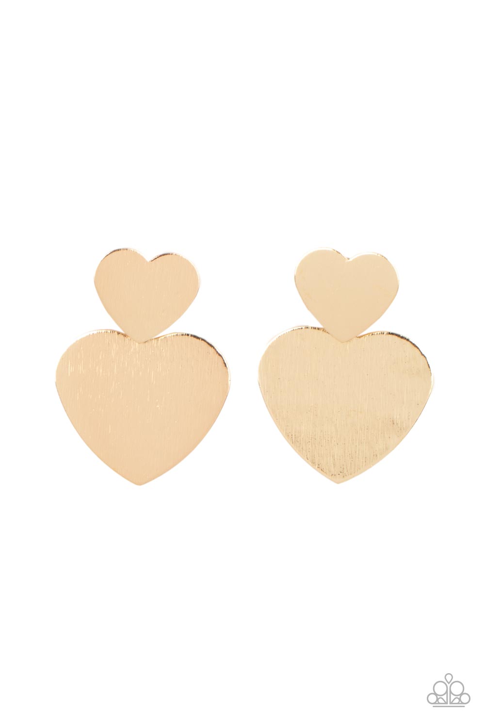 Paparazzi Accessories - Heart-Racing Refinement - Gold earrings