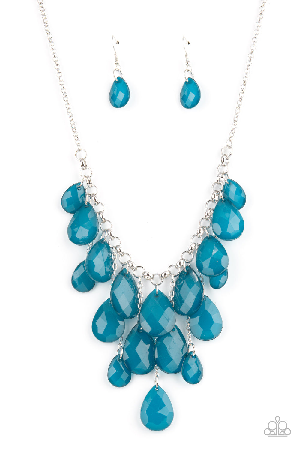 Paparazzi Accessories - Front Row Flamboyance - Blue necklace