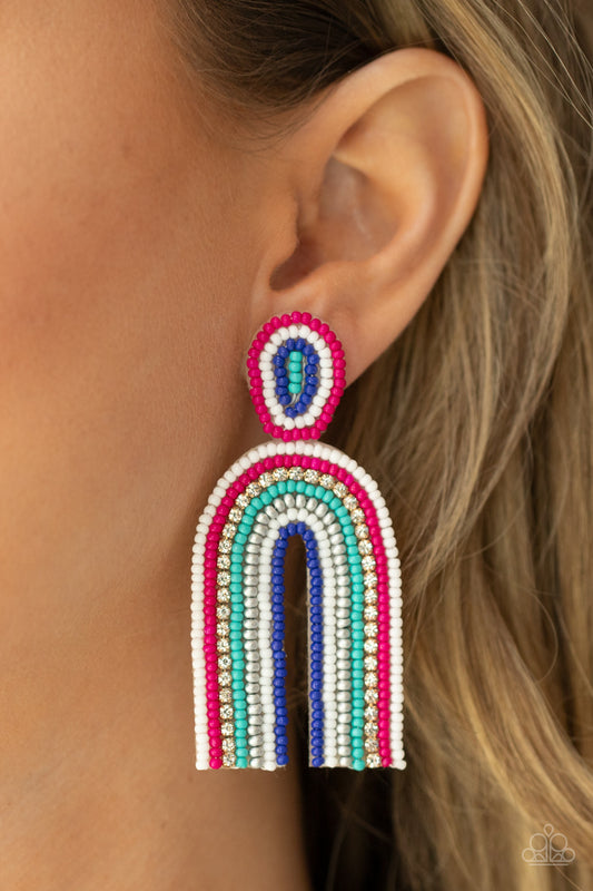 Paparazzi Accessories - Rainbow Remedy - Multi earrings
