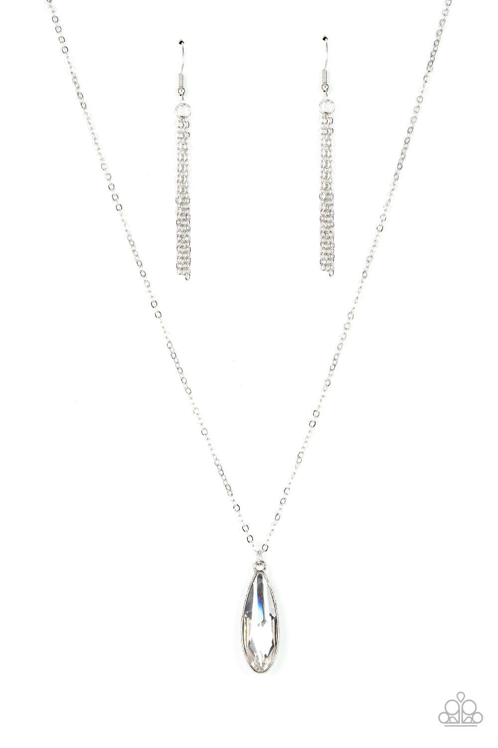 Paparazzi Accessories Prismatically Polished - White necklace