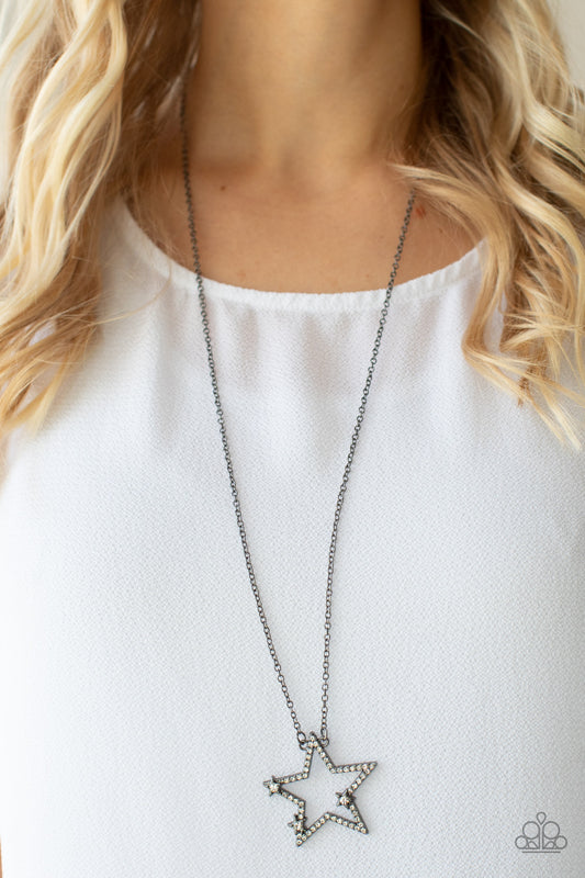 Paparazzi Accessories - I Pledge Allegiance to the Sparkle - Black necklace