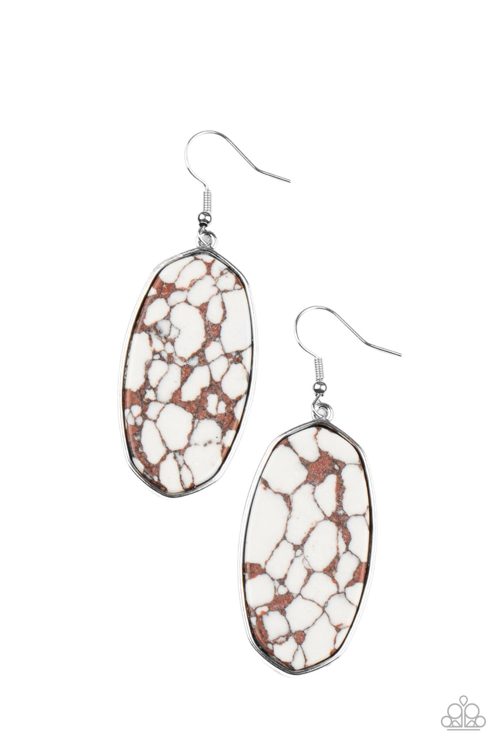 Paparazzi Accessoris - Stone Sculptures - Brown earrings