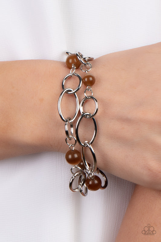 Paparazzi Accessories - Delightfully Daydreamy - Brown bracelet