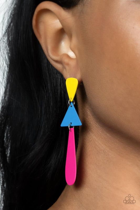 Paparazzi Accessories - Retro Redux - Multi earrings