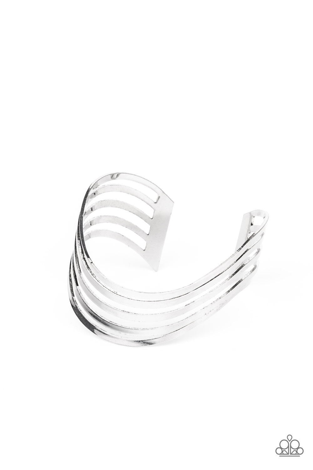 Paparazzi Accessories - Tantalizingly Tiered - Silver bracelet