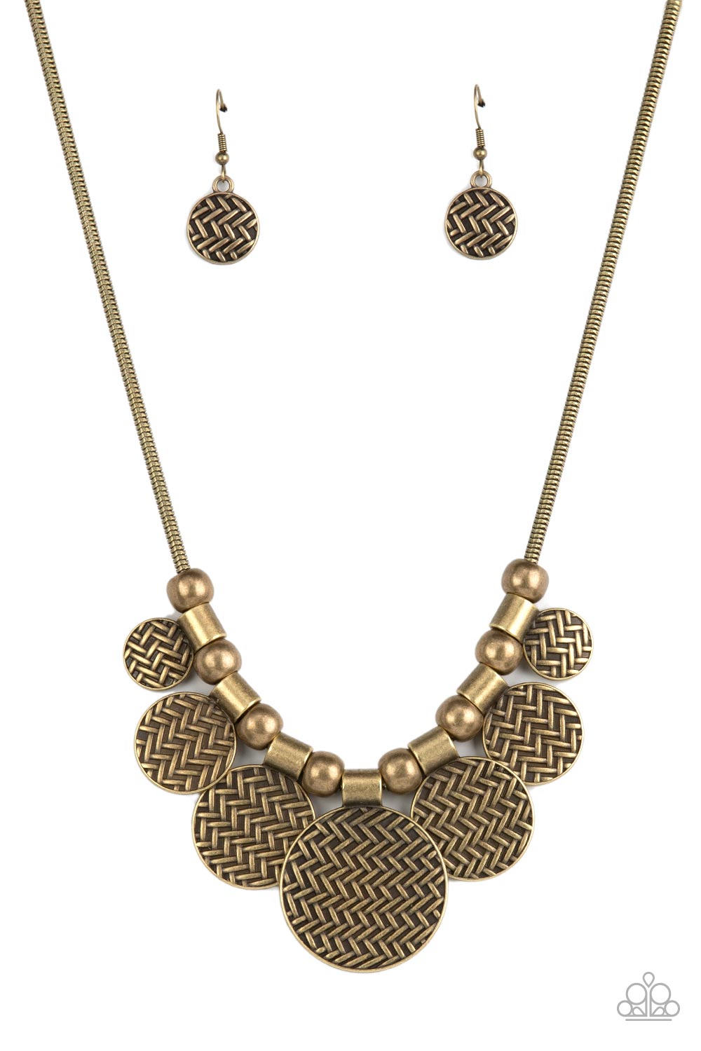 Paparazzi Accessories -Indigenously Urban - Brass necklace