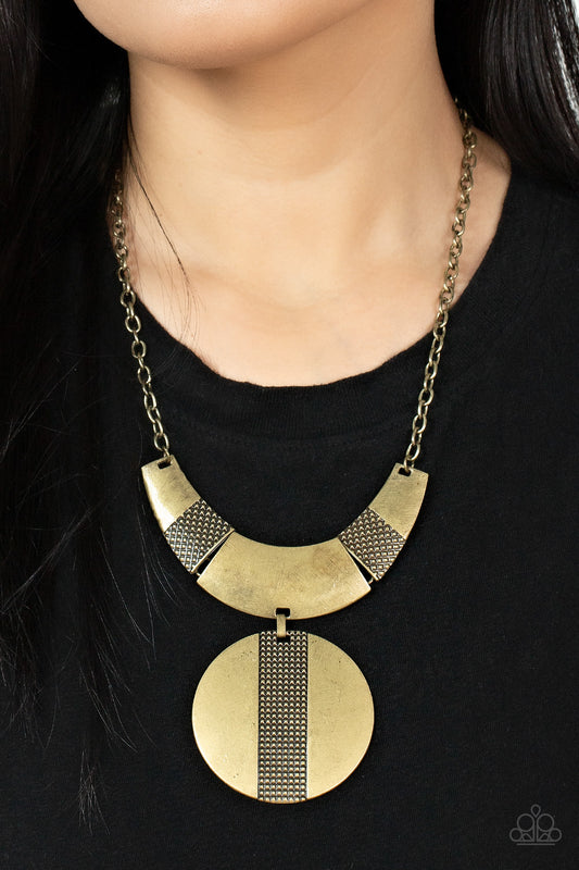 Paparazzi Accessories - Metallic Enchantress - Brass necklace