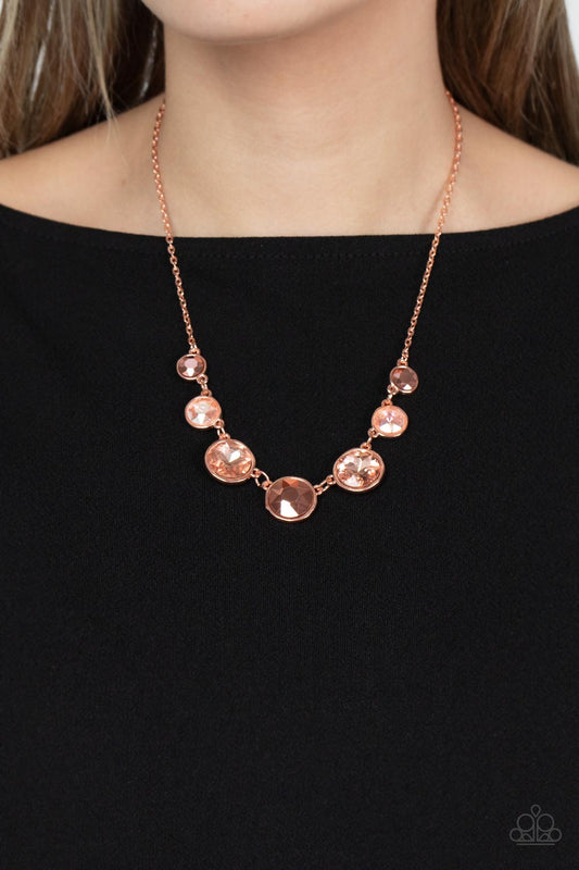 Paparazzi Accessories - Pampered Powerhouse - Copper necklace