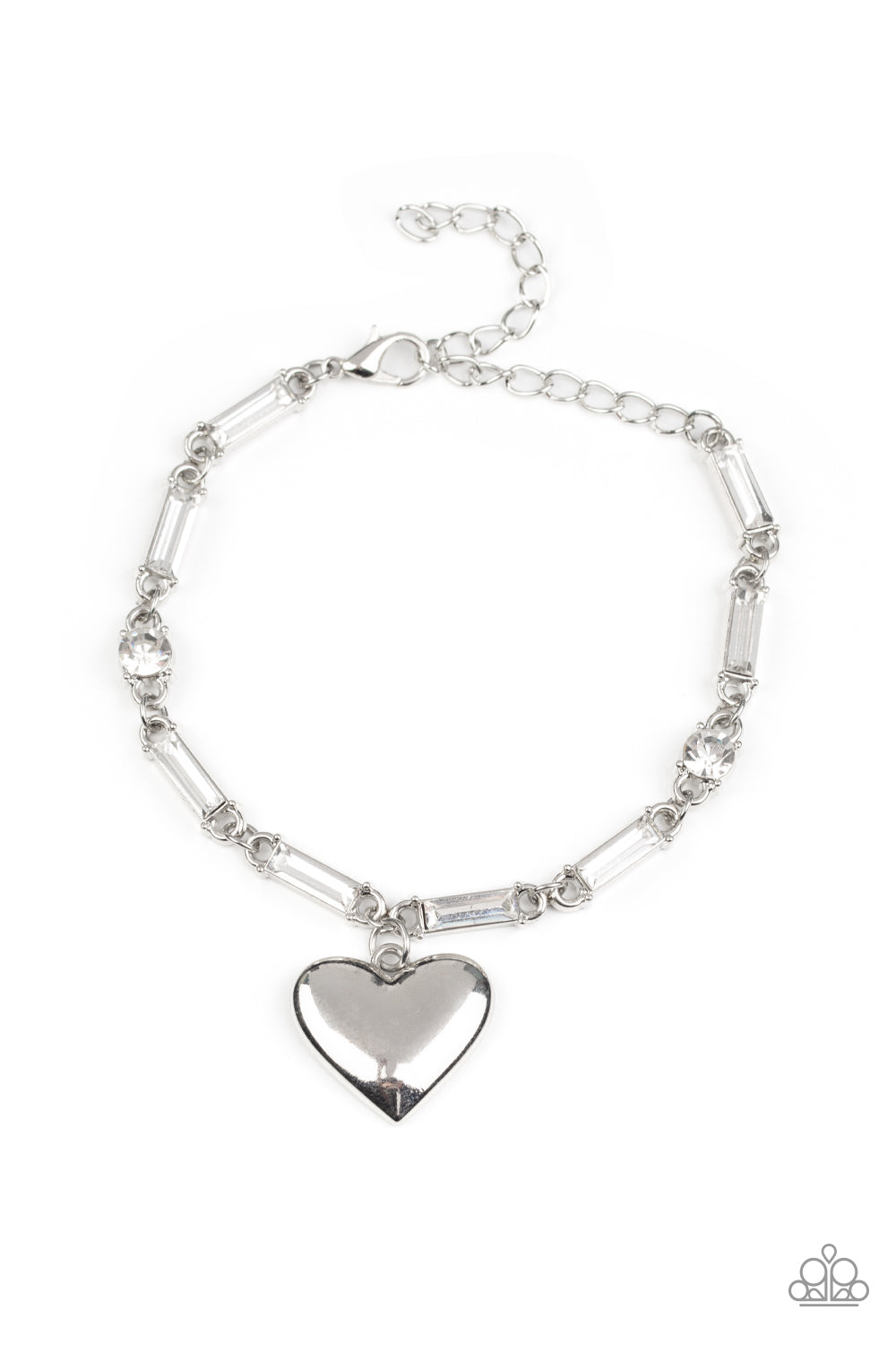 Paparazzi Accessories - Sweetheart Secrets - White bracelet