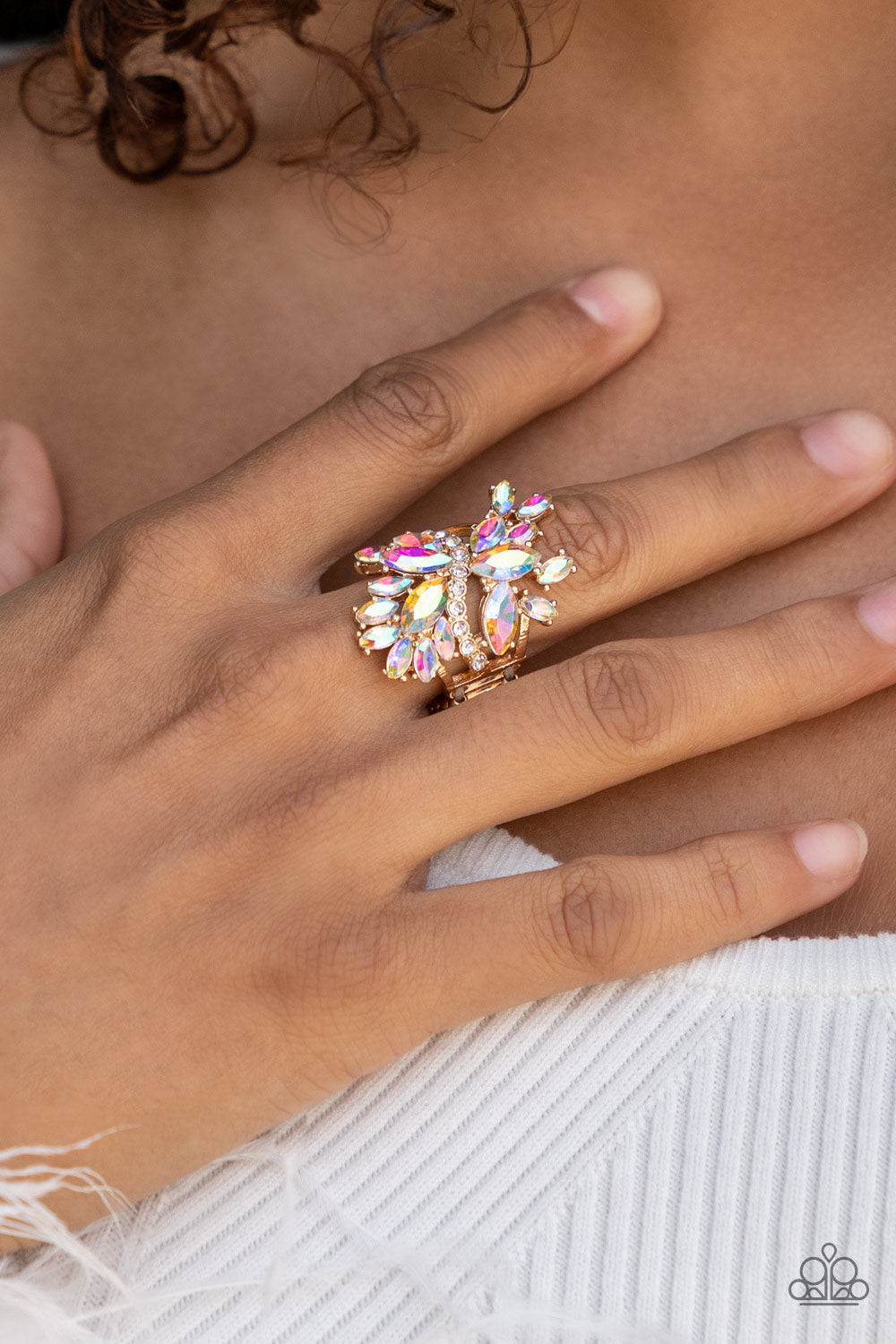 Paparazzi Accessories -Flauntable Flare - Gold ring
