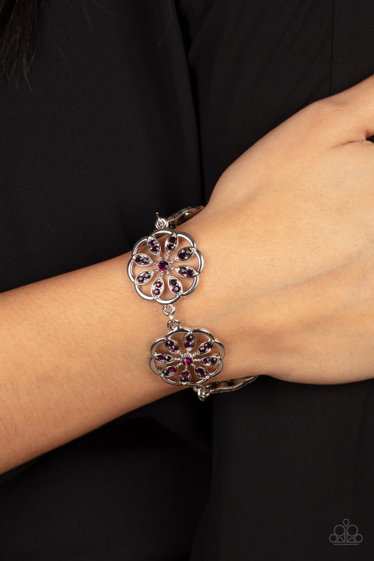 Paparazzi Accessories - Blooming Bling - Purple Bracelet