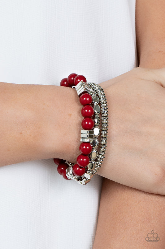 Paparazzi Accessories - Tour de Tourist - Red bracelet