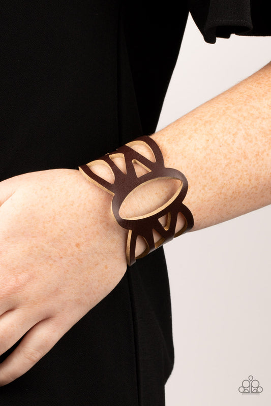 Paparazzi Accessories - Rural Rodeo - Brown bracelet