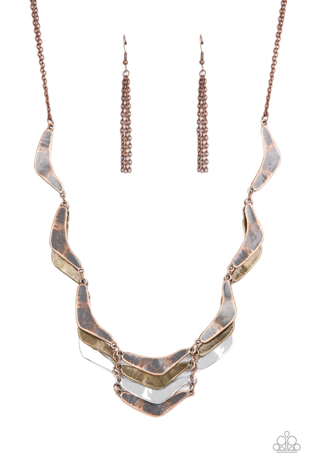 Paparazzi Accessories - Mixed Metal Mecca - Copper necklace