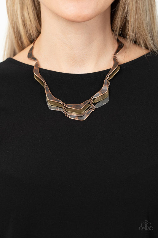 Paparazzi Accessories - Mixed Metal Mecca - Copper necklace