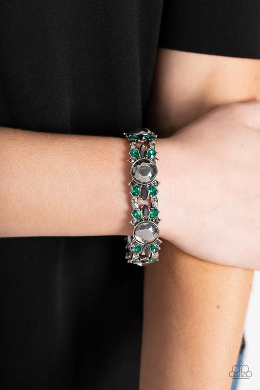 Paparazzi Accessories - Definitively Diva - Green bracelet