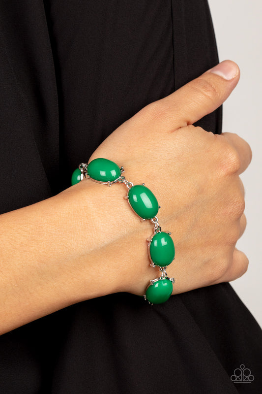 Paparazzi Acccessories - Confidently Colorful - Green bracelet