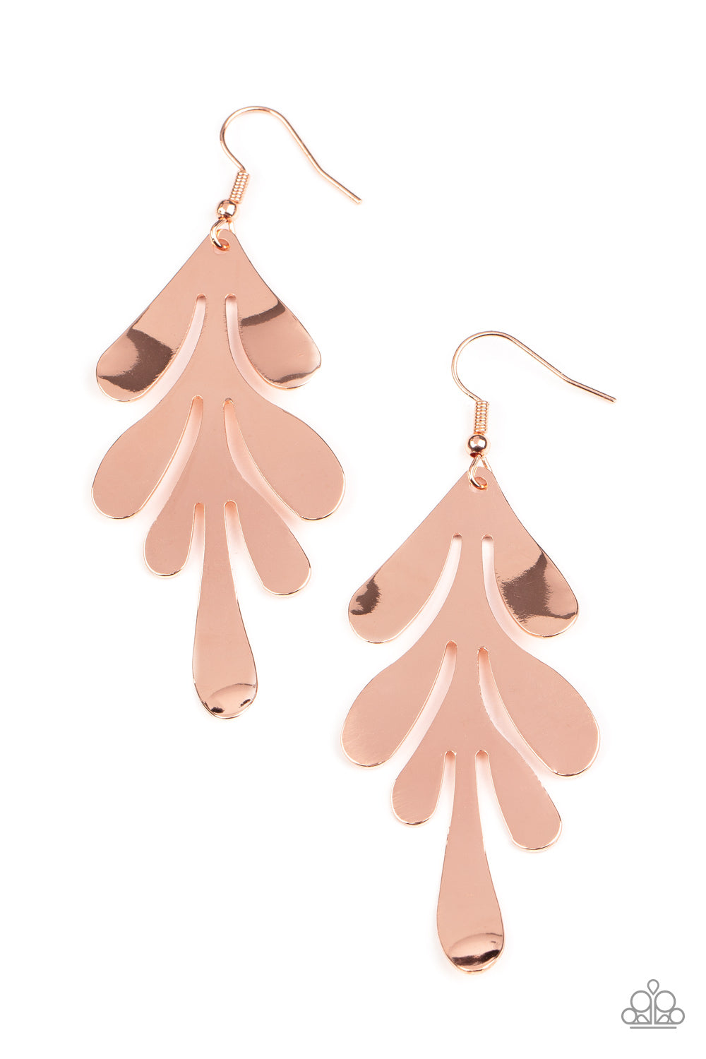 Paparazzi Accessories  - A FROND Farewell - Copper earrings