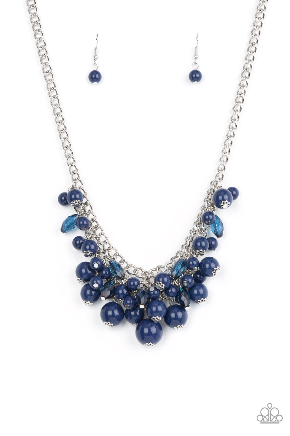 Paparazzi Accessories - Broadway Bustle - Blue necklace