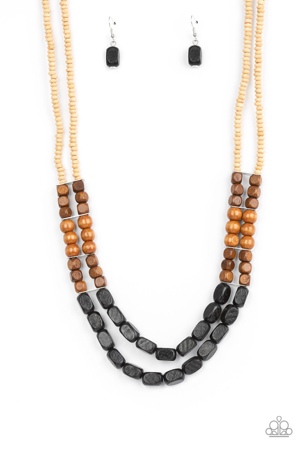 Paparazzi Accessories - Bermuda Bellhop - Black necklace