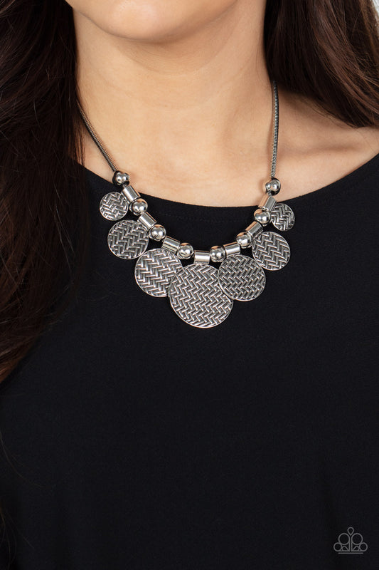 Paparazzi Accessories - Indigenously Urban - Silver necklace