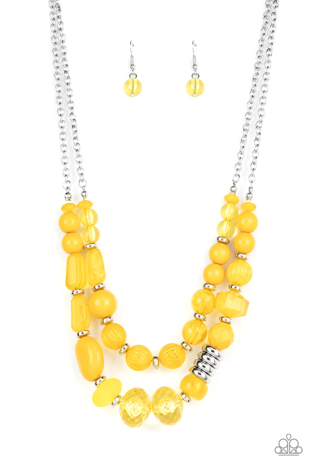 Paparazzi Accessories - Pina Colada Paradise - Yellow necklace