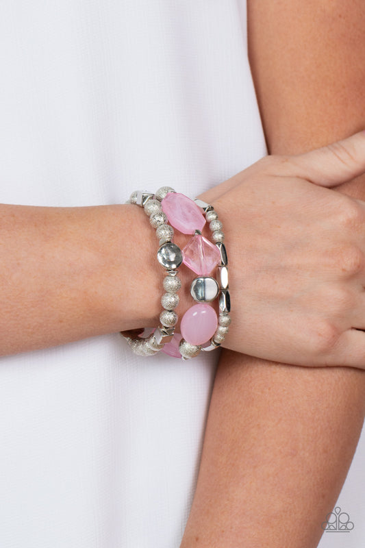 Paparazzi Accessories - Marina Magic - Pink bracelet