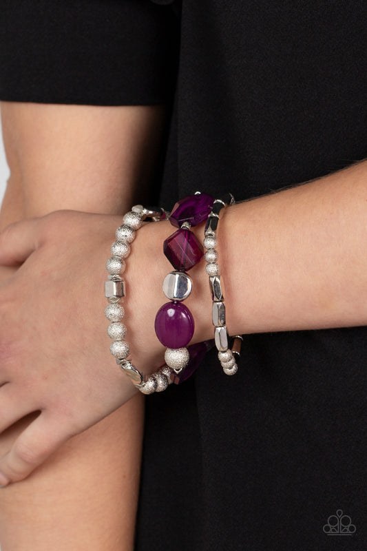 Paparazzi Accessories - Marina Magic- Purple bracelet