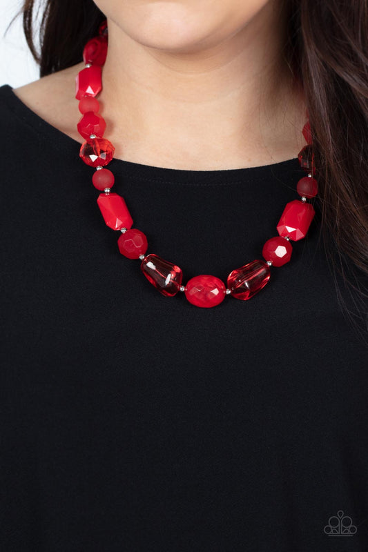 Paparazzi Accessories - Here Today, GONDOLA Tomorrow - Red necklace