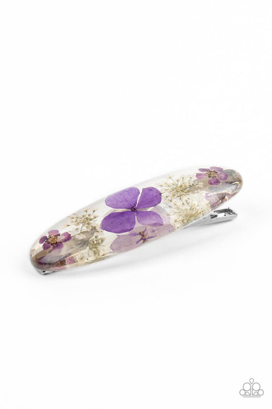 Paparazzi Accessories - Floral Flurry - Purple hair clip
