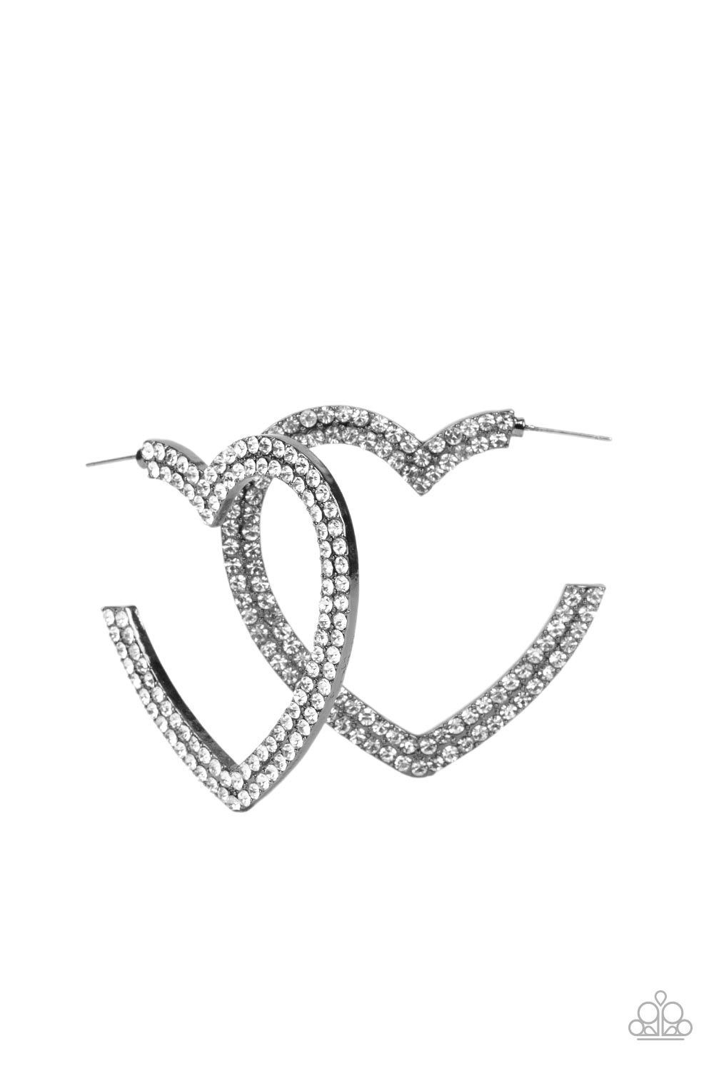 Paparazzi Accessories - AMORE to Love - Black earrings