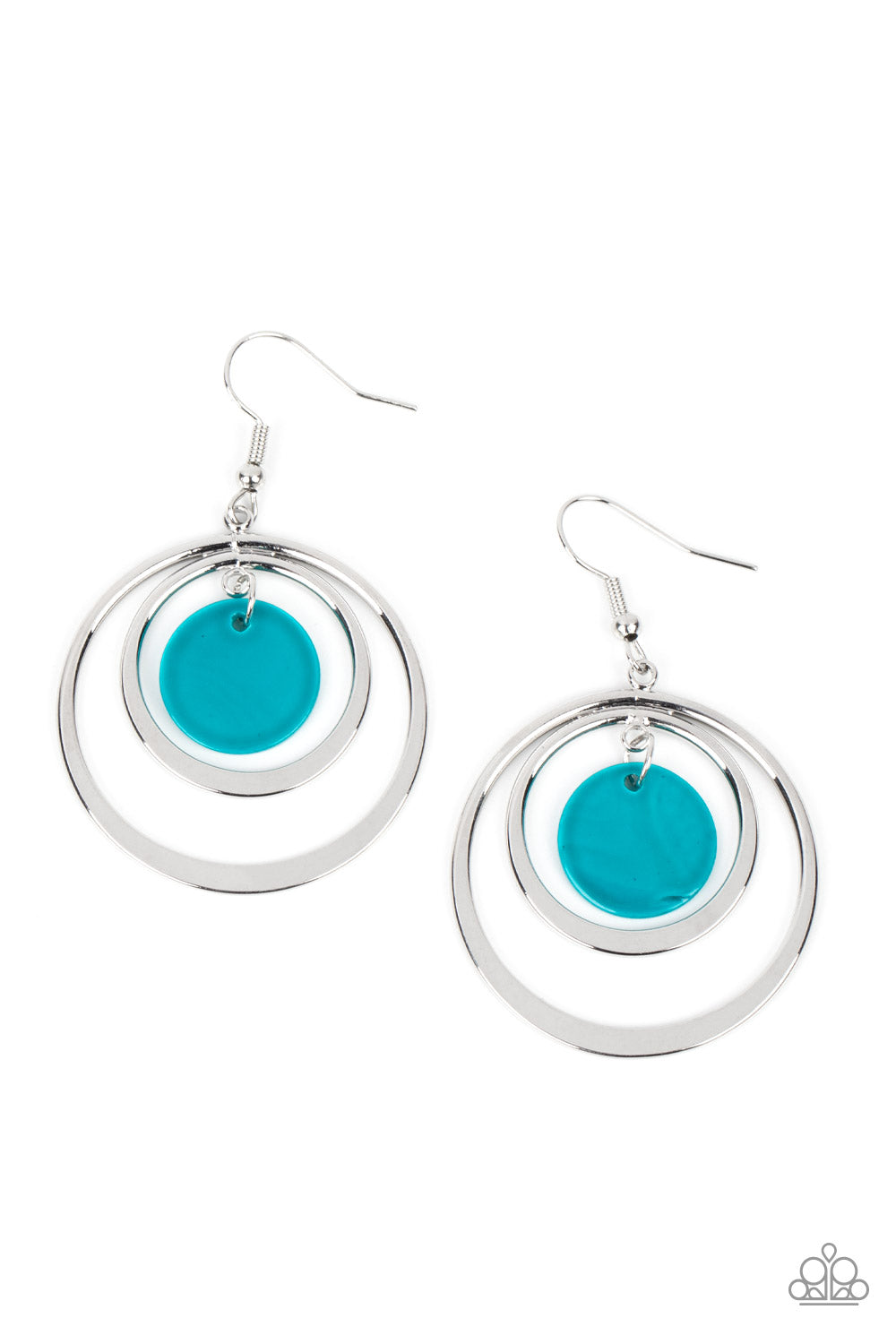Paparazzi Accessories - Mai Tai Tango - Blue earrings