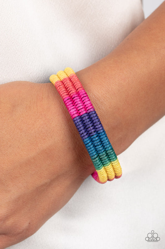Paparazzi Accessories - Rainbow Renegade - Multi bracelet