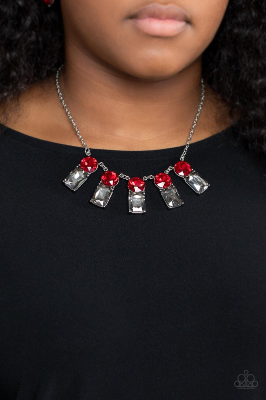Paparazzi Accessories - Celestial Royal - Red necklace