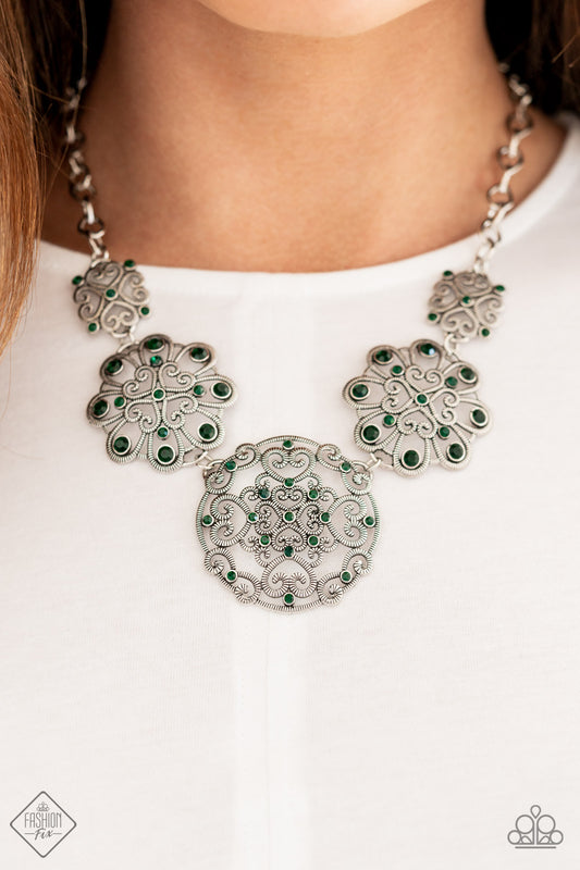 Paparazzi Accessories - Royally Romantic - Green necklace